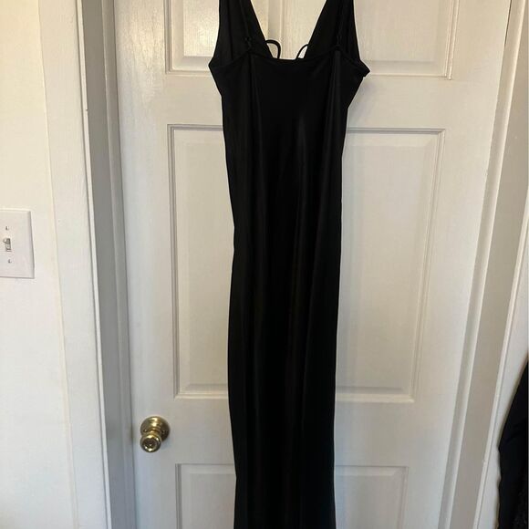 Zara Satin Tie Up Slip Dress - Picture 4 of 5